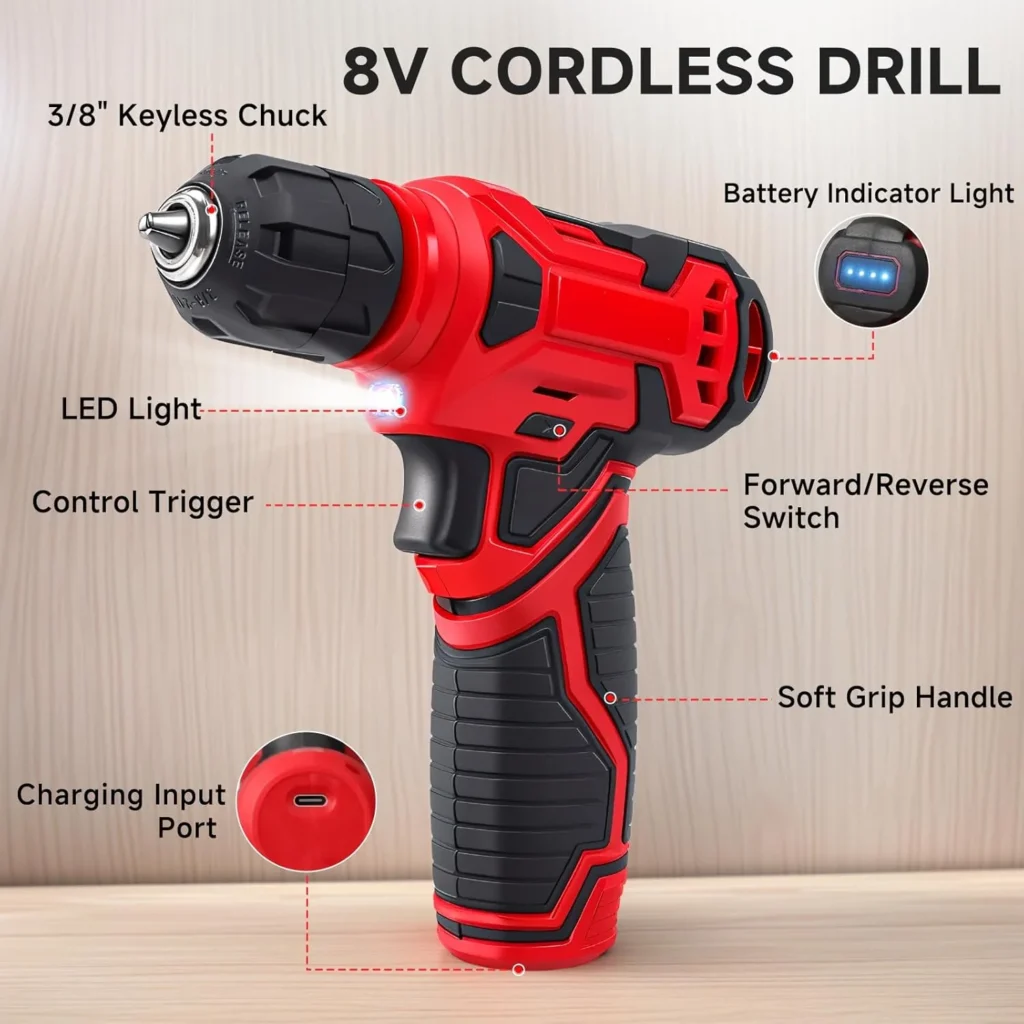 8V Cordless Drill